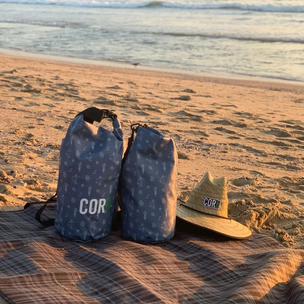 COR Surf Floating Waterproof Dry Bag 3L | 5L |10L | 15L Roll Top Sack Keeps Gear Dry for Kayaking, Rafting, Boating, Swimming, Camping, Hiking, Beach, Fishing