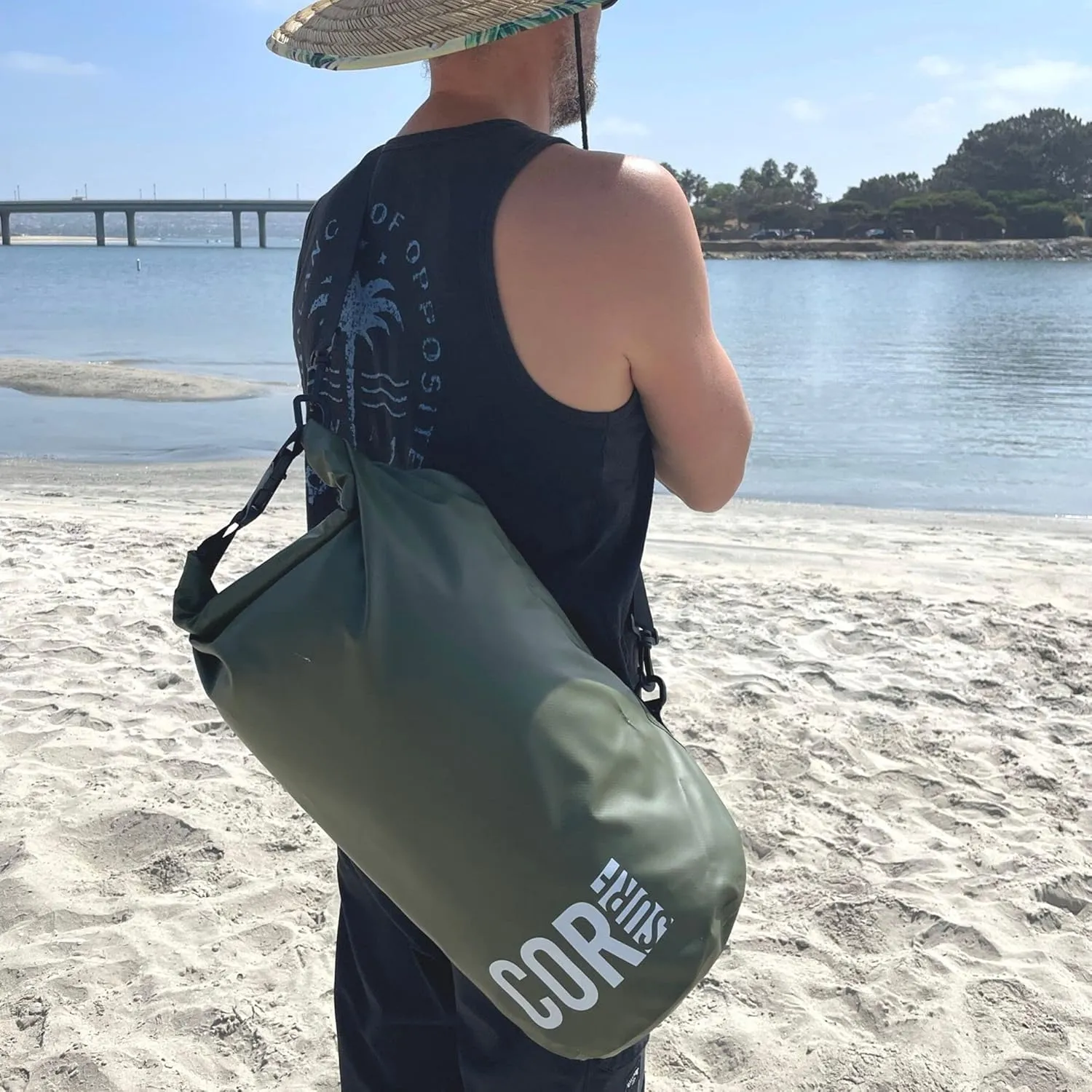 COR Surf Floating Waterproof Dry Bag 3L | 5L |10L | 15L Roll Top Sack Keeps Gear Dry for Kayaking, Rafting, Boating, Swimming, Camping, Hiking, Beach, Fishing