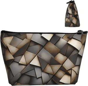 Cosmetic Bag Portable Makeup Bag Metallic Pattern Toiletry Bag Large Capacity Zipper Pouch Waterproof Toiletry Pouch Makeup Organizer Case for Women Men