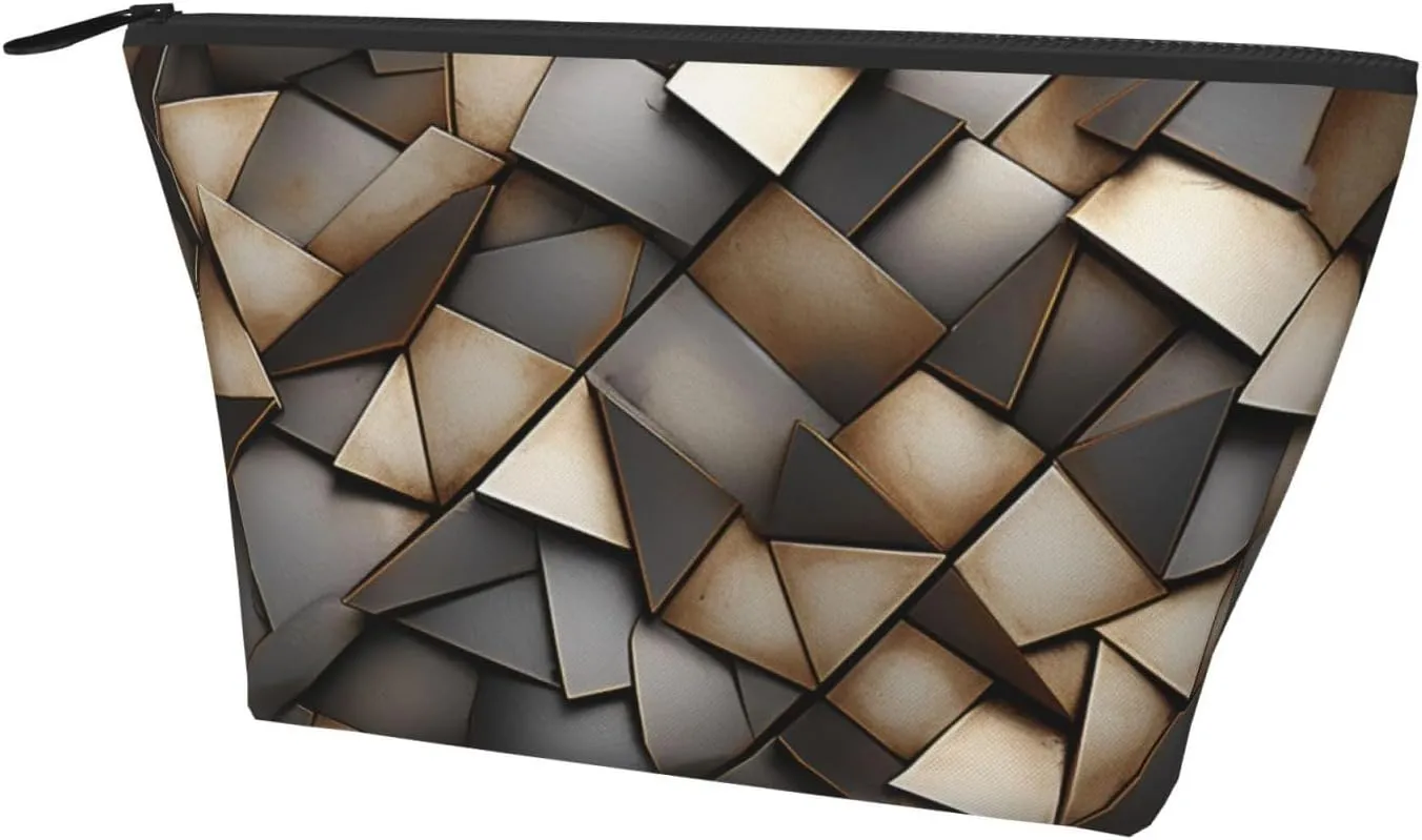 Cosmetic Bag Portable Makeup Bag Metallic Pattern Toiletry Bag Large Capacity Zipper Pouch Waterproof Toiletry Pouch Makeup Organizer Case for Women Men