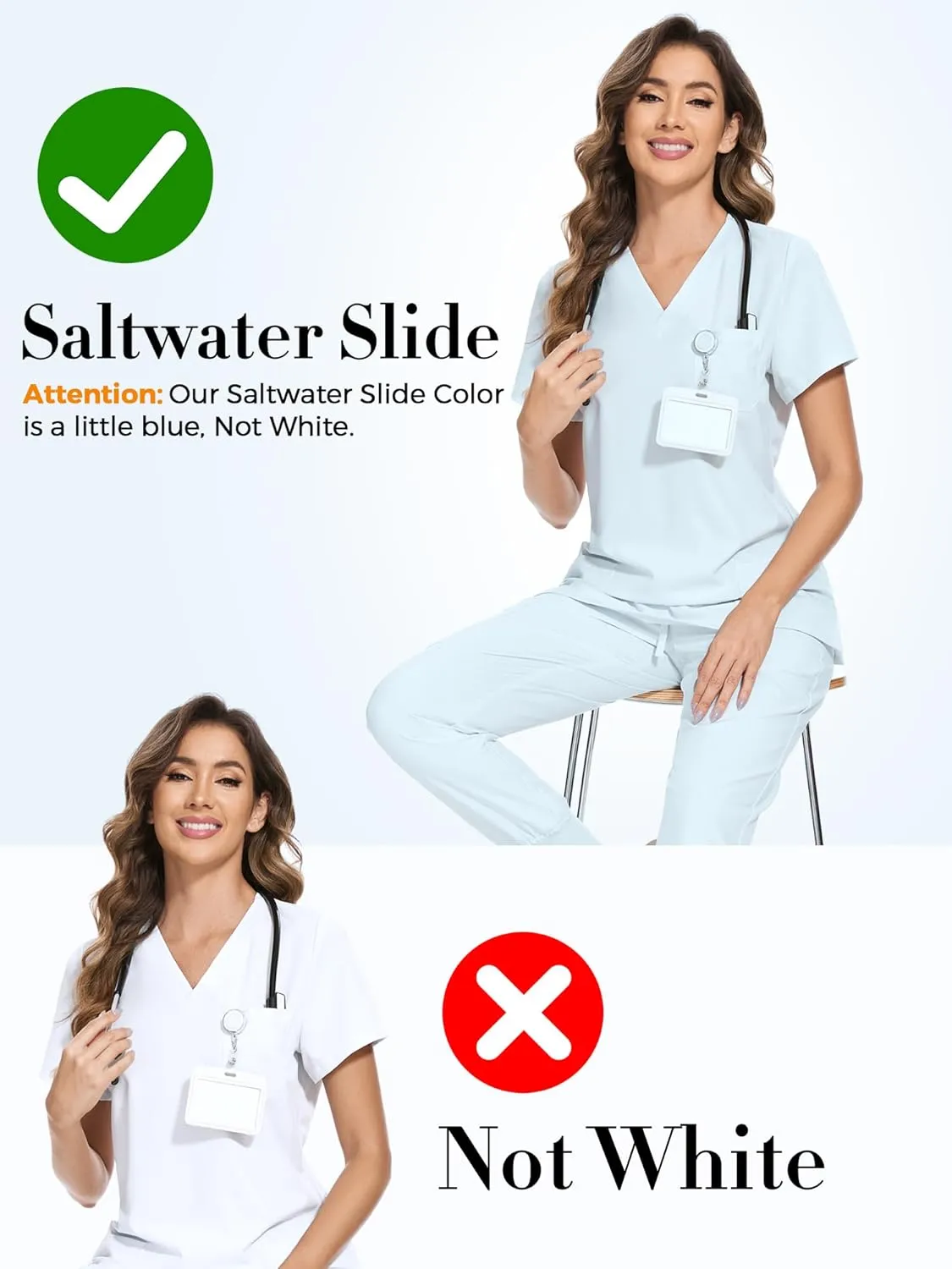 COZYFIT Scrubs for Women Set - Stretch V-Neck Scrub Top & Jogger Pant with 8 Pockets