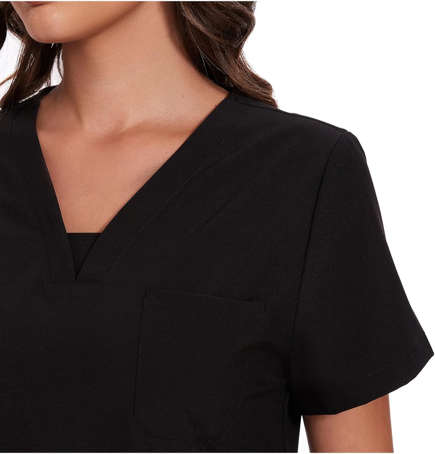 COZYFIT Scrubs for Women - V-Neck Top & Cargo Pants Scrubs Set with 10 Pockets