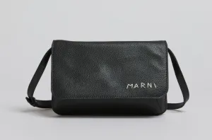Crossbody Pouchette Bag in Black