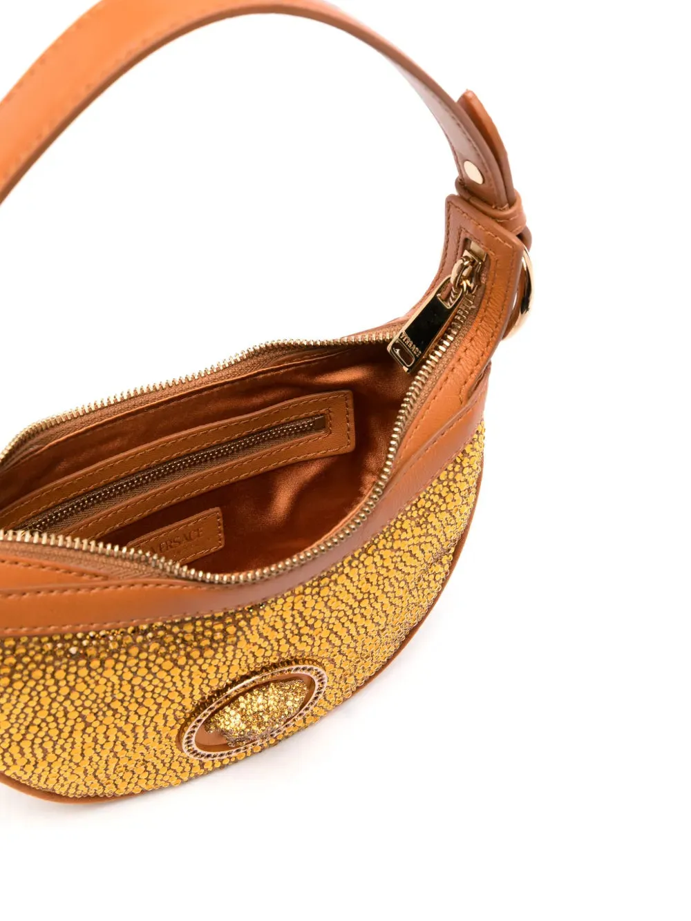 Crystal-embellished Hobo Bag