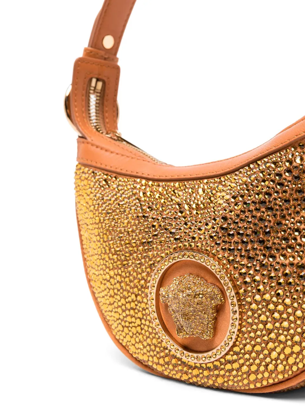 Crystal-embellished Hobo Bag