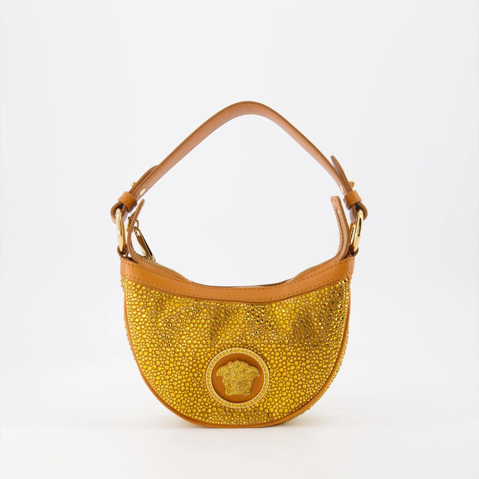 Crystal-embellished Hobo Bag