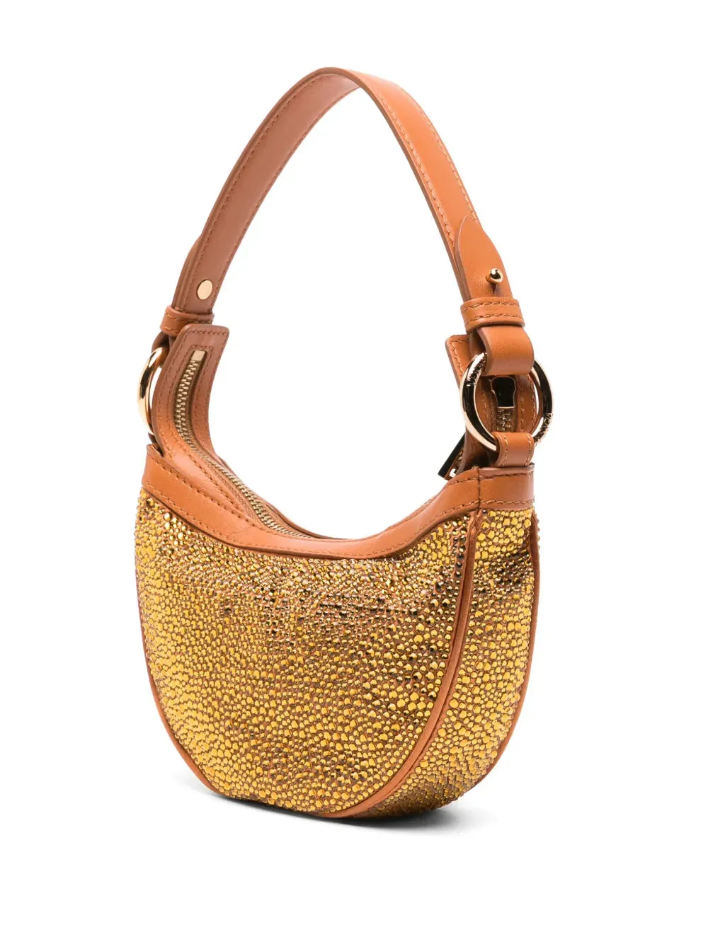 Crystal-embellished Hobo Bag