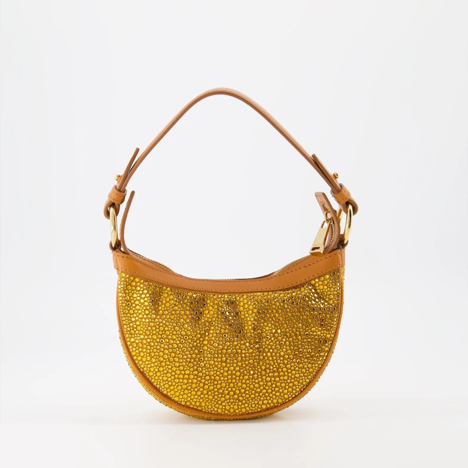 Crystal-embellished Hobo Bag