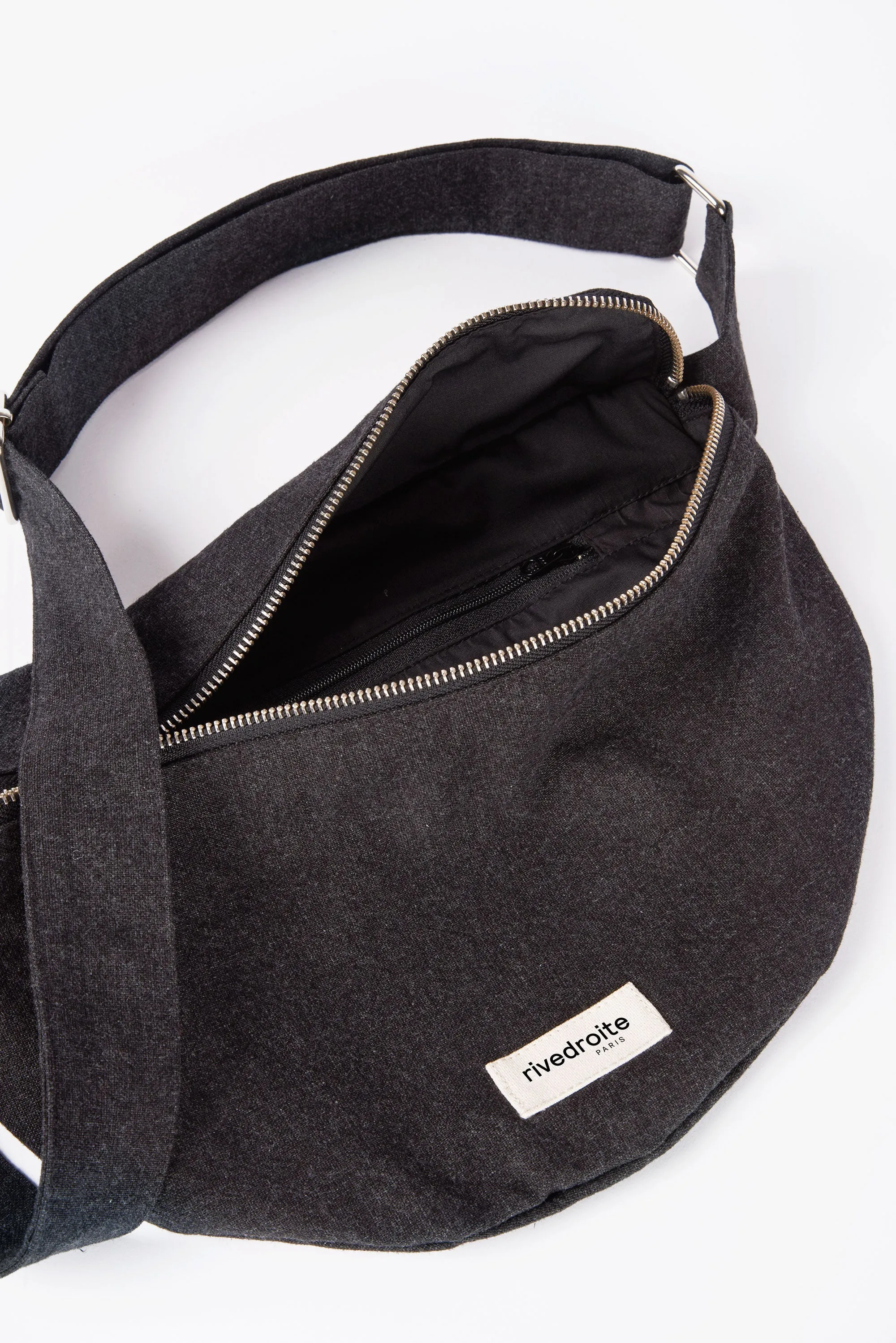 Custine XL the waist bag - Recycled cotton Black