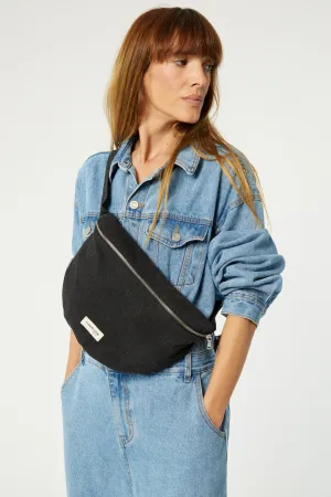 Custine XL the waist bag - Recycled cotton Black
