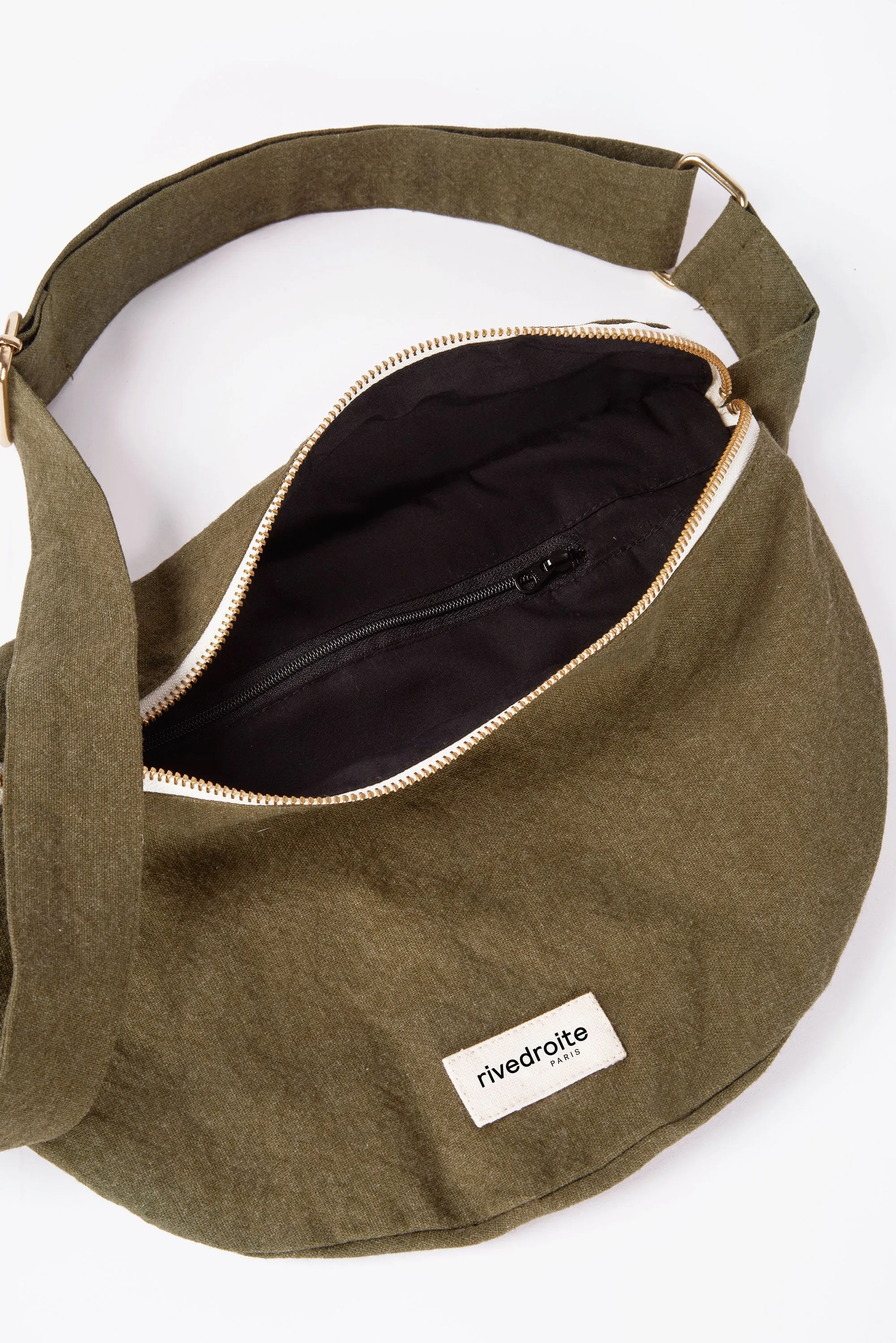 Custine XL the waist bag - Recycled cotton Military Green
