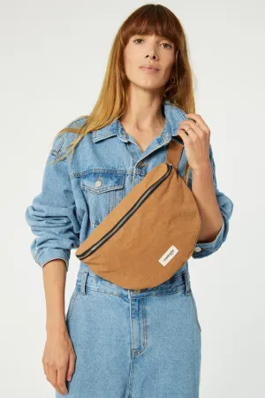 Custine XL the waist bag - Recycled cotton Tobacco