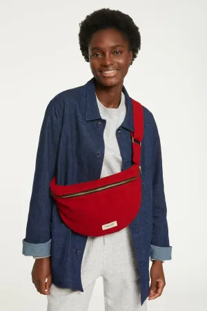 Custine XL the waist bag - Recycled cotton Vibrant Red