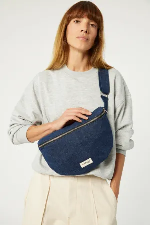 Custine XL the waist bag - Upcycled Raw Denim