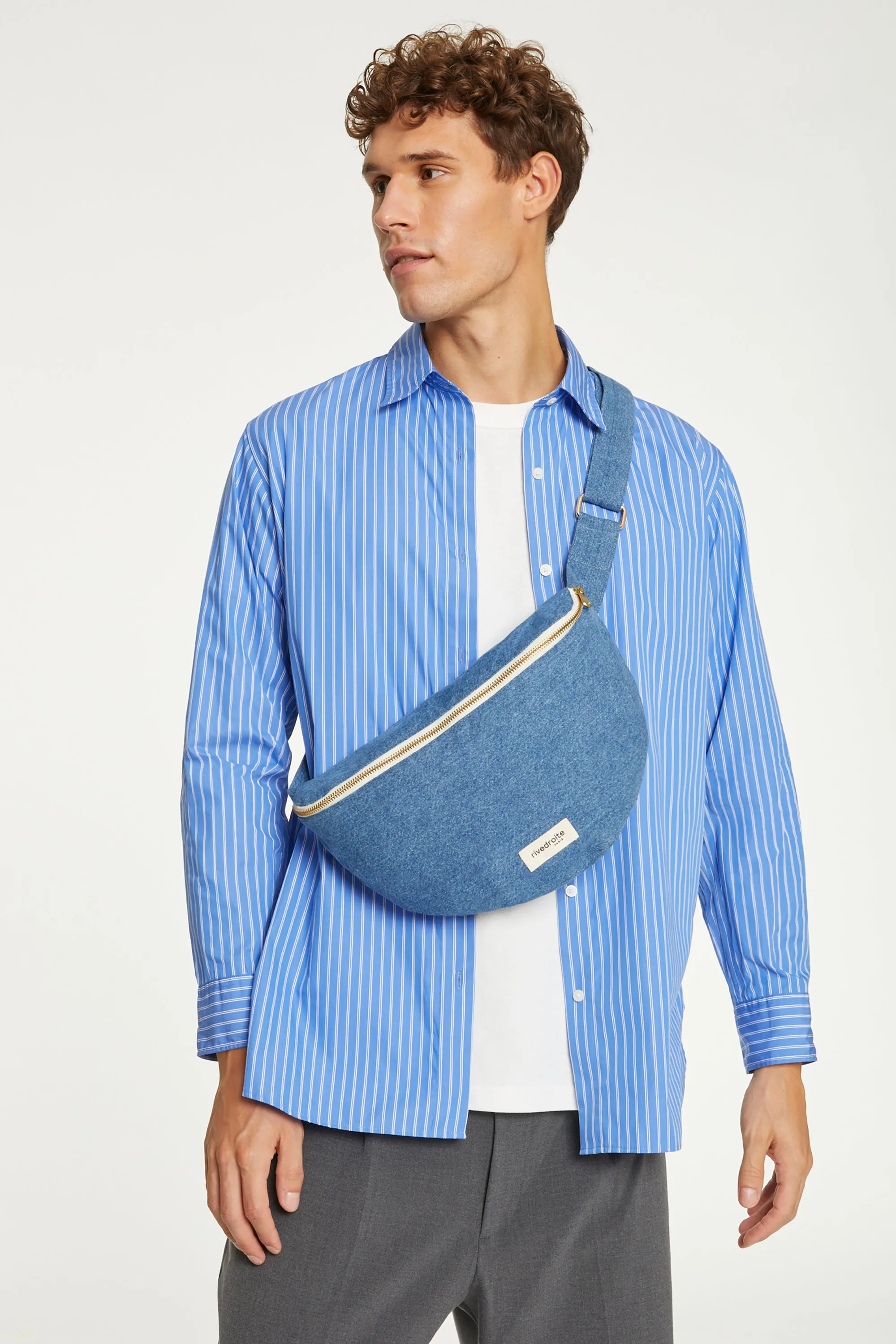 Custine XL the waist bag - Upcycled Stonedwashed Denim