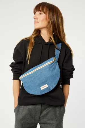 Custine XL the waist bag - Upcycled Stonedwashed Denim