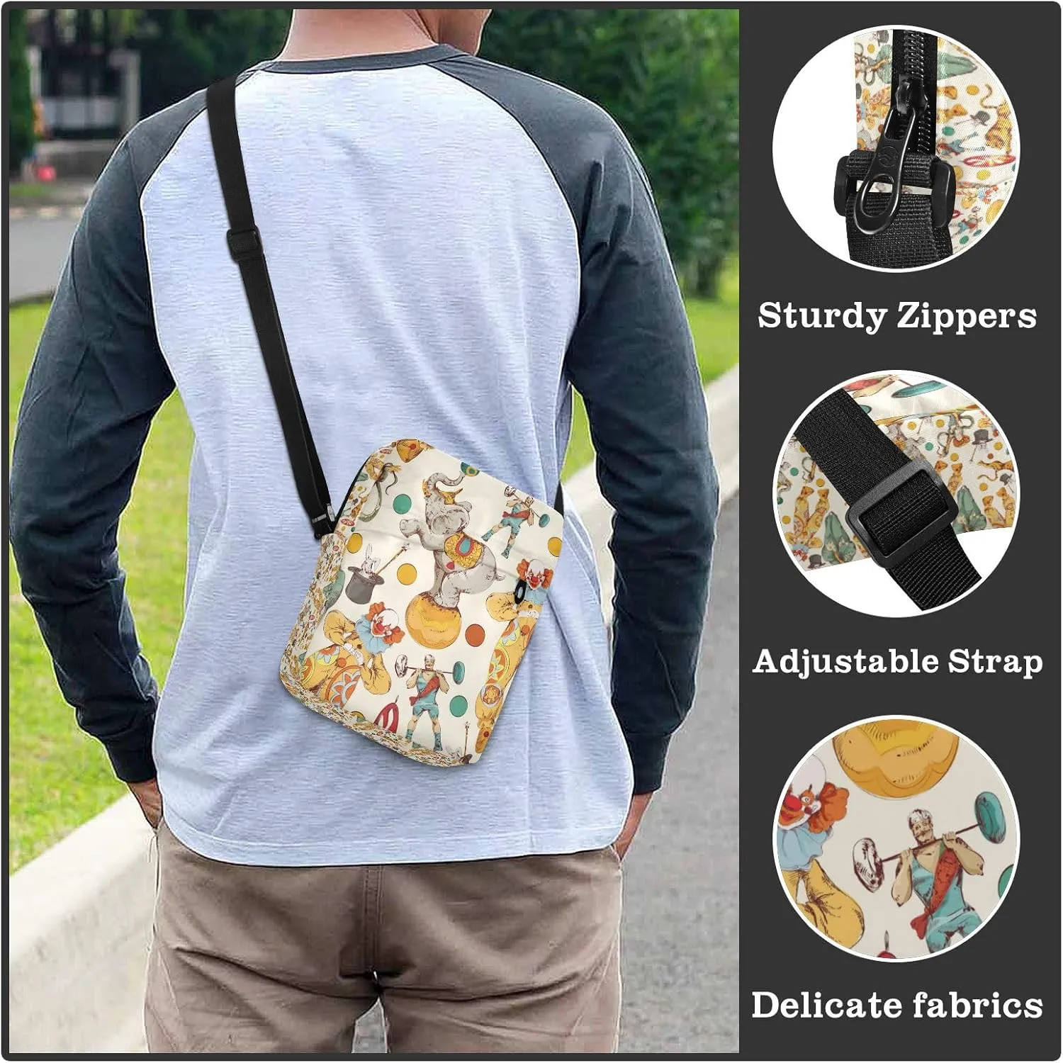 Daisies Messenger Bag for Women Men Side Bag for Travel Workout