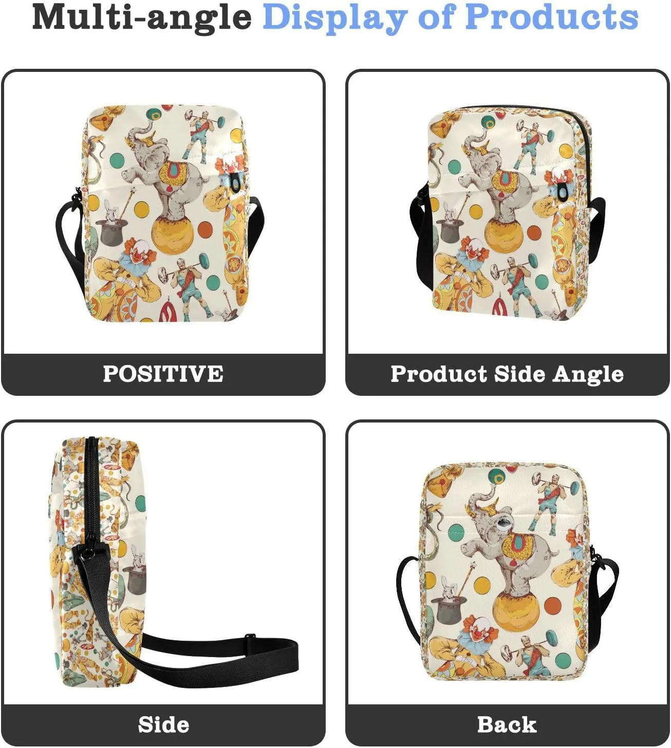 Daisies Messenger Bag for Women Men Side Bag for Travel Workout