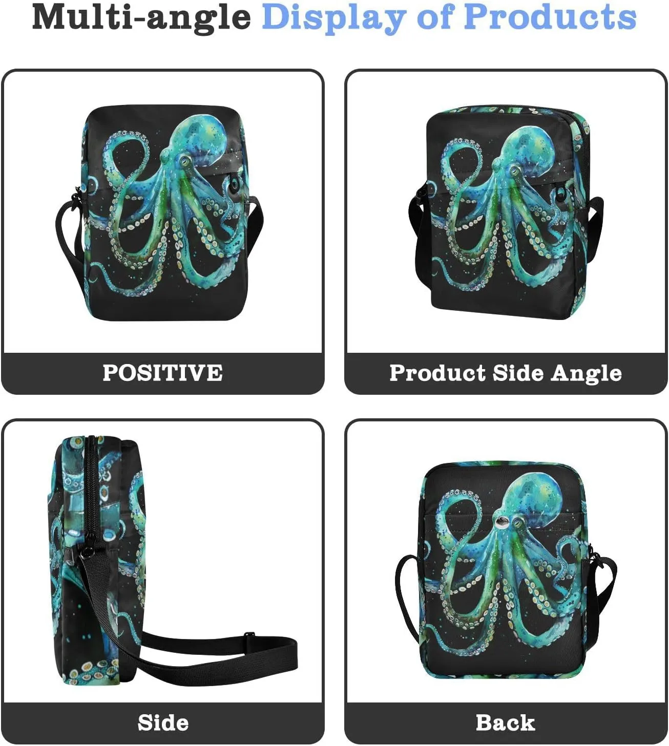 Daisies Messenger Bag for Women Men Side Bag for Travel Workout