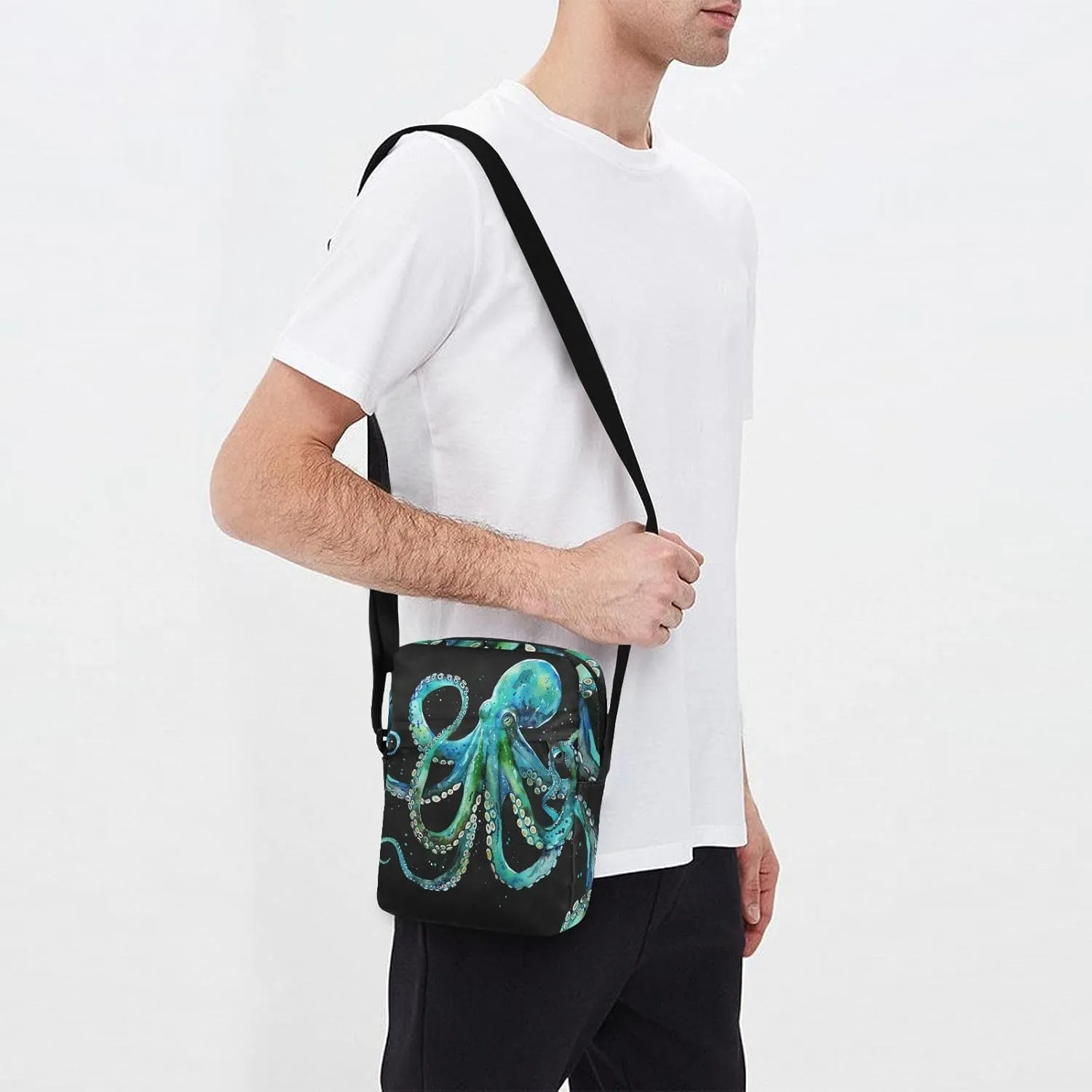 Daisies Messenger Bag for Women Men Side Bag for Travel Workout