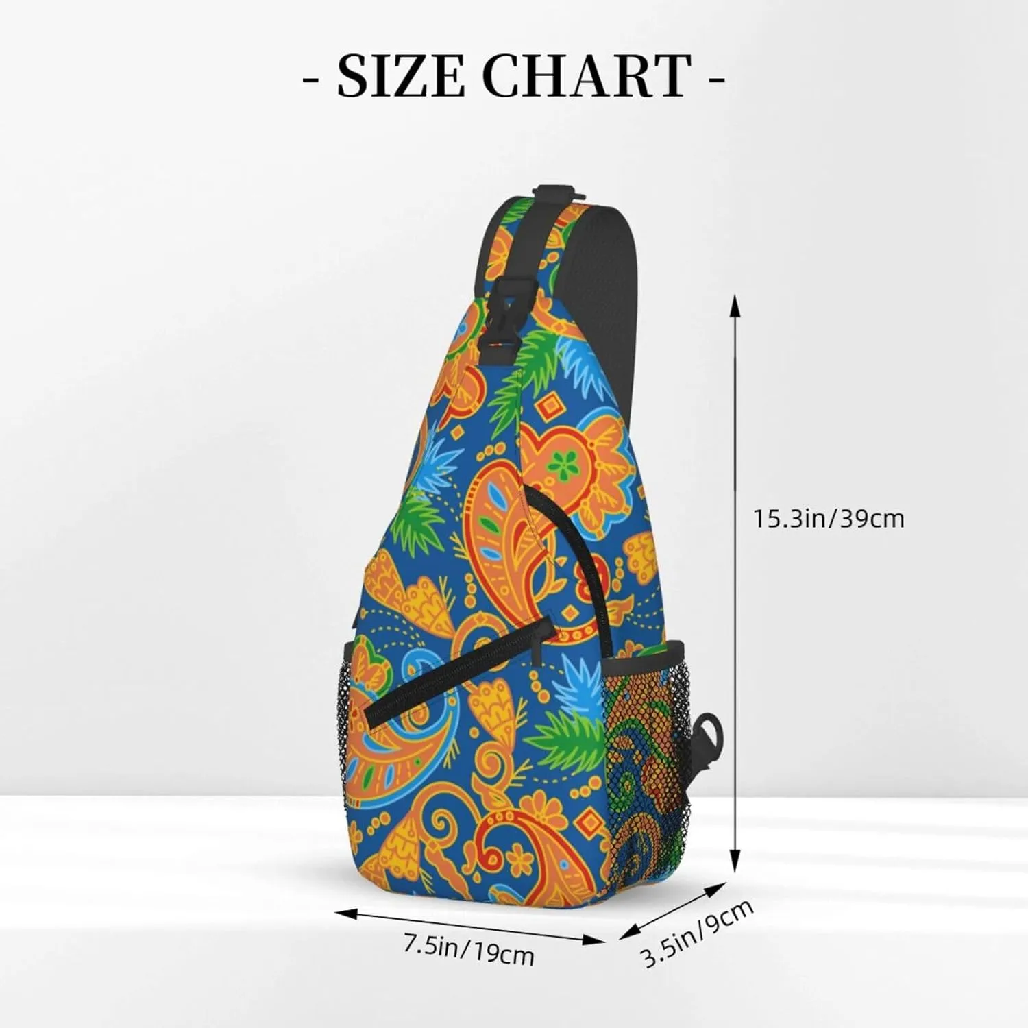 daisy Flowers Chest Bags Crossbody Sling Bag Shoulder Bag Travel Hiking Daypack For Men Women