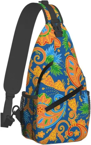 daisy Flowers Chest Bags Crossbody Sling Bag Shoulder Bag Travel Hiking Daypack For Men Women