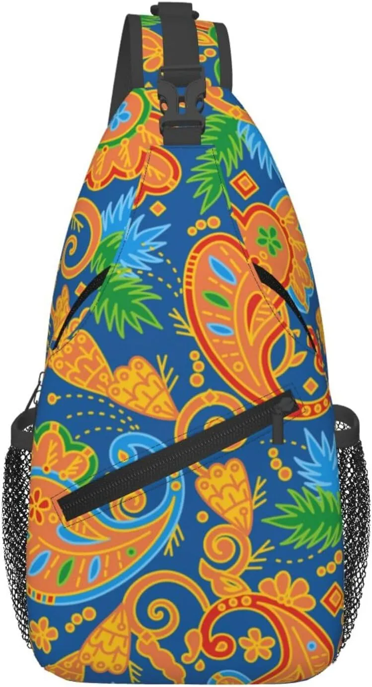 daisy Flowers Chest Bags Crossbody Sling Bag Shoulder Bag Travel Hiking Daypack For Men Women