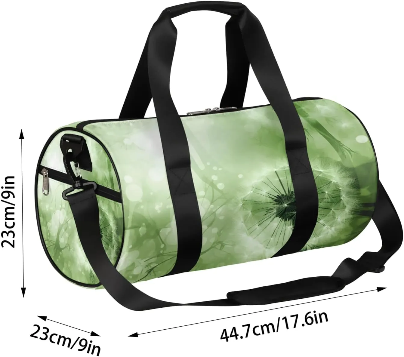 Dandelion Pattern Floral Travel Duffle Bag Gym Bag for Women Men Lightweight Carry on Duffel Bag for Sports Gyms Weekend Getaway