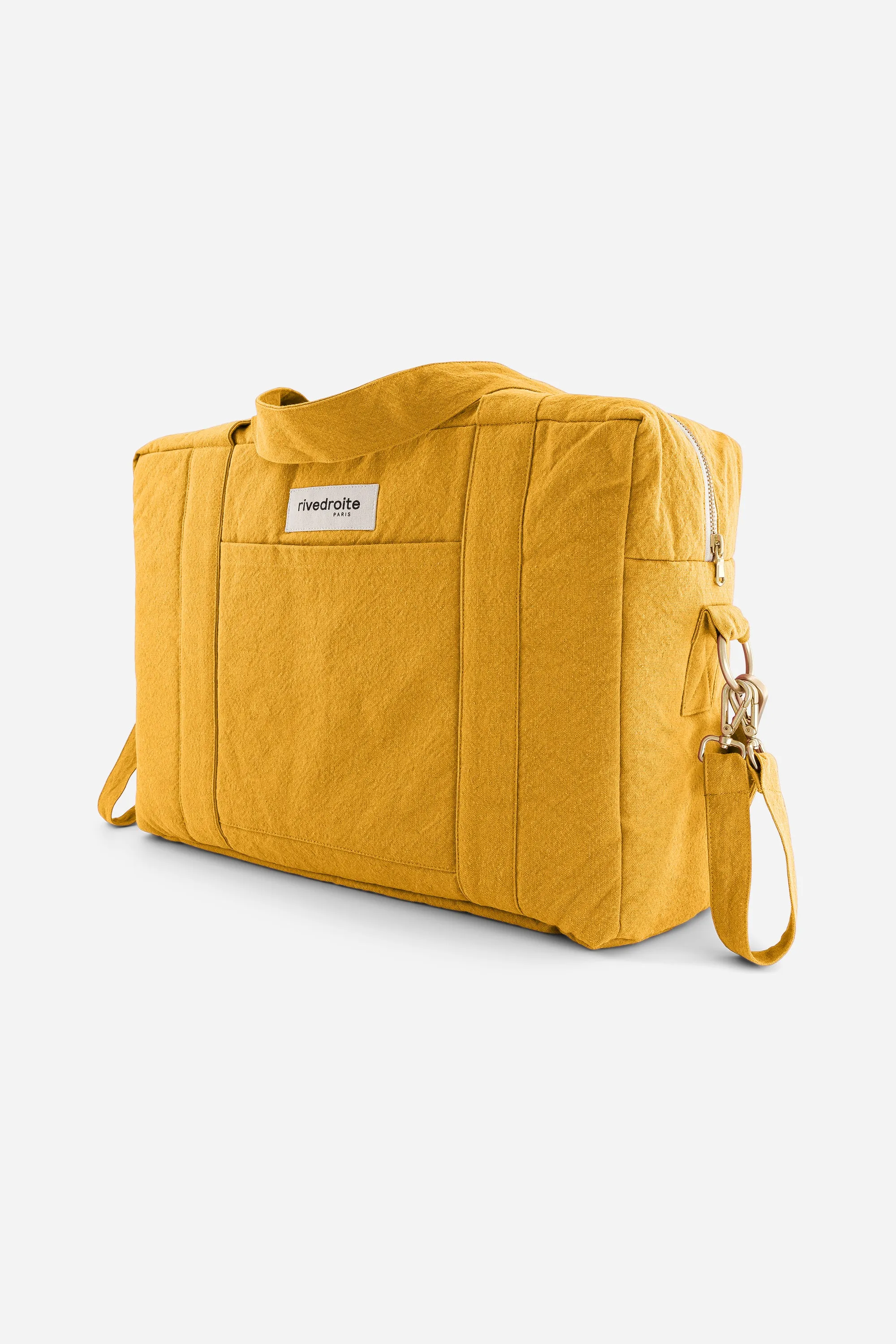 Darcy the anti diaper bag - Recycled cotton Mustard