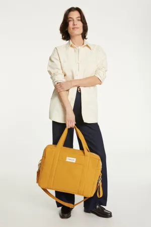Darcy the anti diaper bag - Recycled cotton Mustard