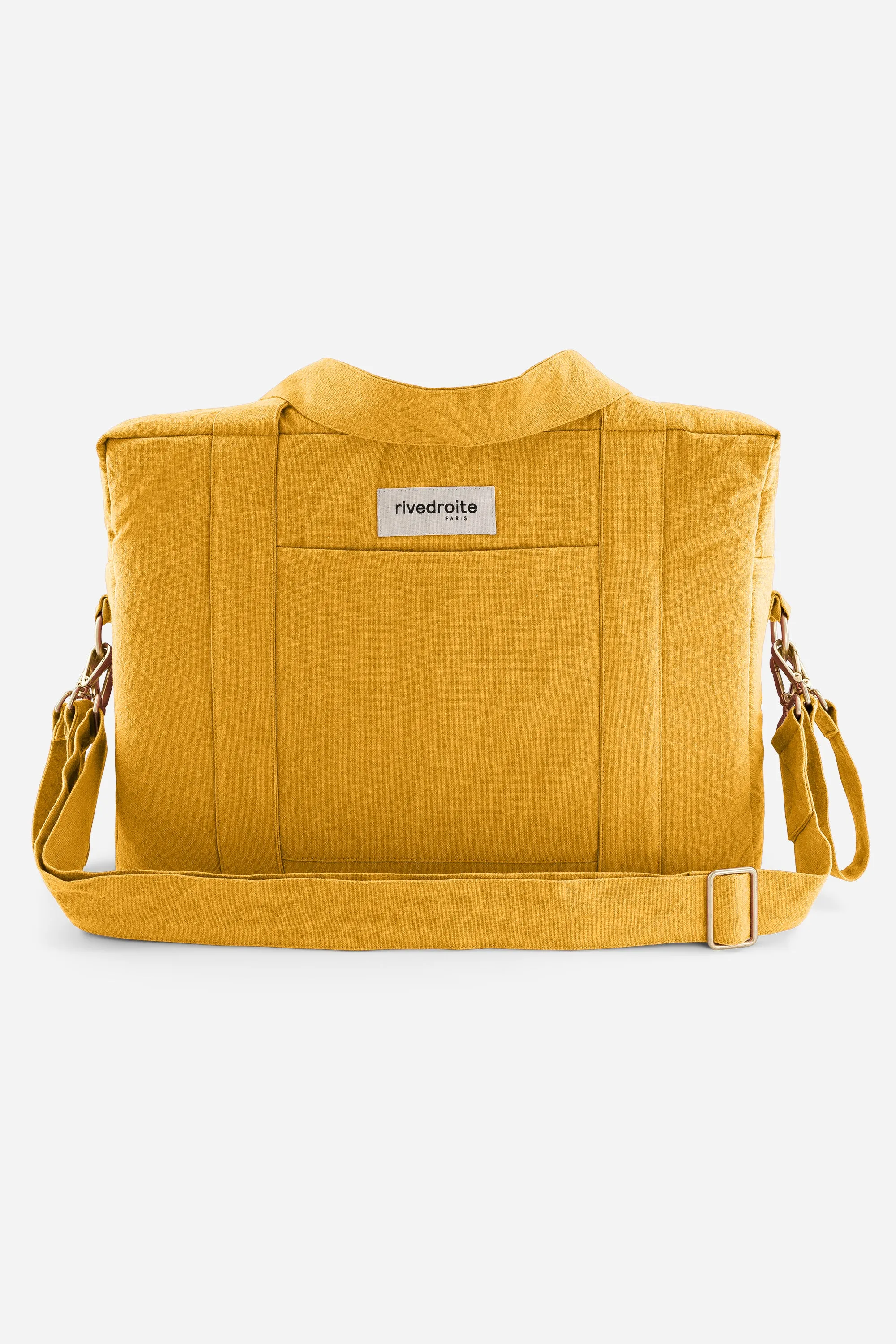 Darcy the anti diaper bag - Recycled cotton Mustard