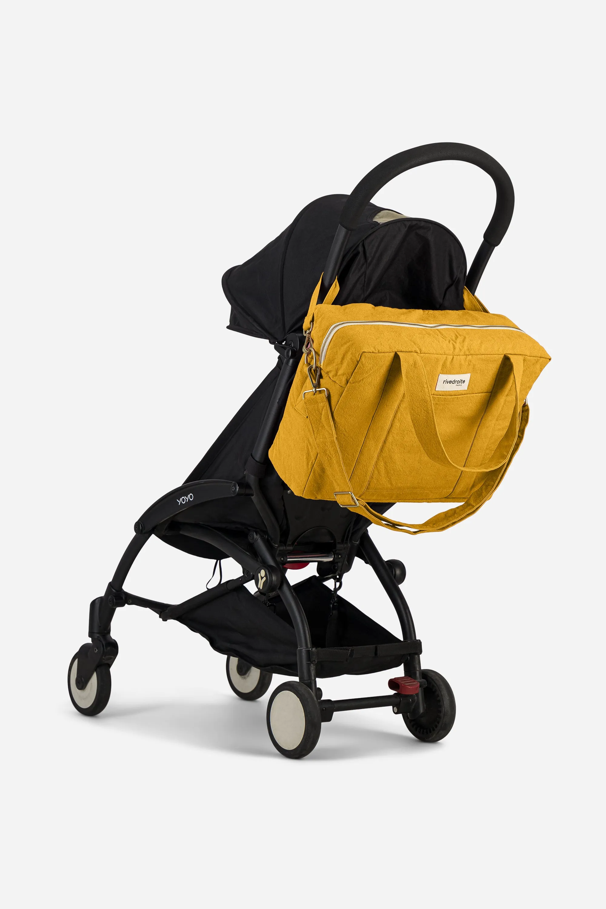 Darcy the anti diaper bag - Recycled cotton Mustard