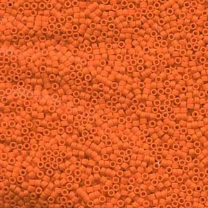 DB 752, Matte Opaque Orange - Miyuki Delica Beads - Size 11 - 5 grams - Japanese Cylinder Seed Beads - Retail & Wholesale