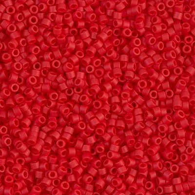 DB 753, Matte Opaque Dark Red - Miyuki Delica Beads - Size 11 - 5 grams - Japanese Cylinder Seed Beads - Retail & Wholesale