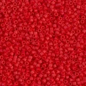 DB 753, Matte Opaque Dark Red - Miyuki Delica Beads - Size 11 - 5 grams - Japanese Cylinder Seed Beads - Retail & Wholesale