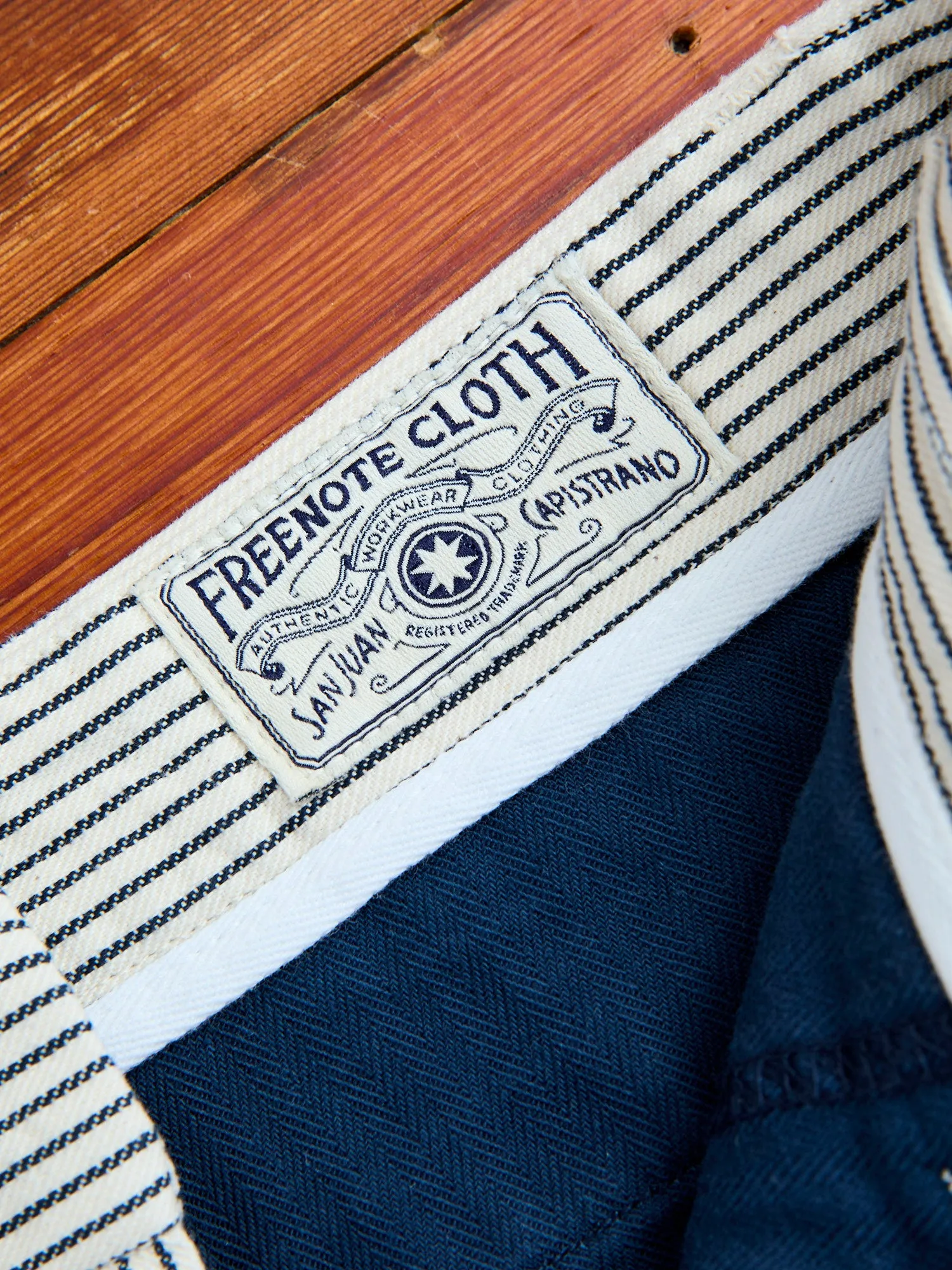 Deck Pant in Indigo Stripe