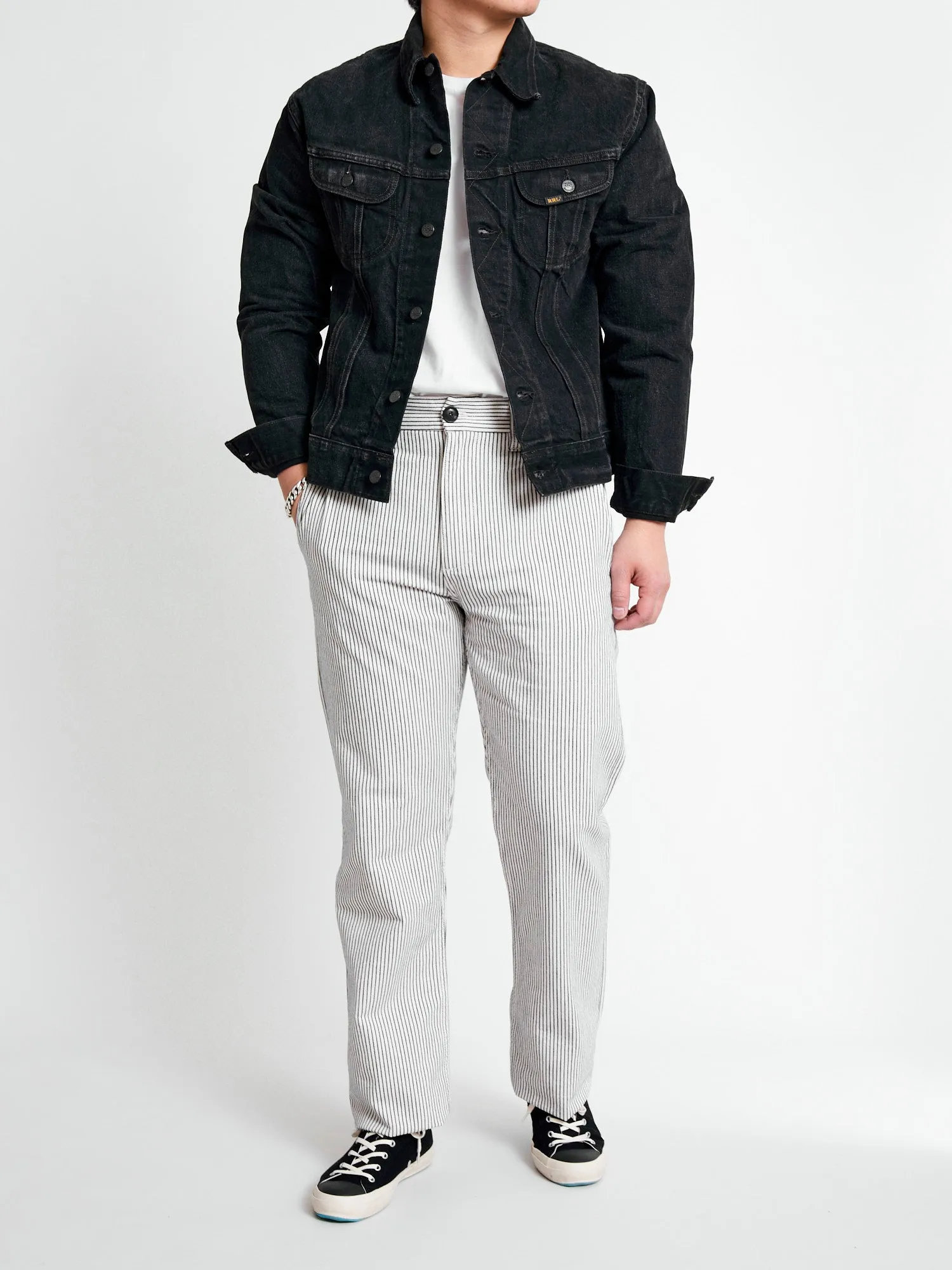 Deck Pant in Indigo Stripe