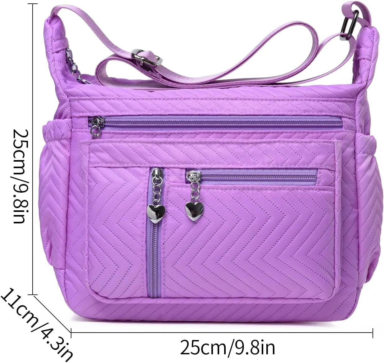 DENGSHANYANG Womens Large Crossbody Bag,Shoulder Bag with Wide Strap and Multipurpose Shoulder Nylon Crossbody Bags for Women