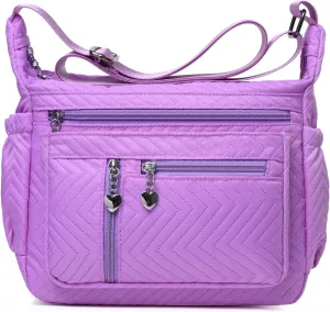 DENGSHANYANG Womens Large Crossbody Bag,Shoulder Bag with Wide Strap and Multipurpose Shoulder Nylon Crossbody Bags for Women