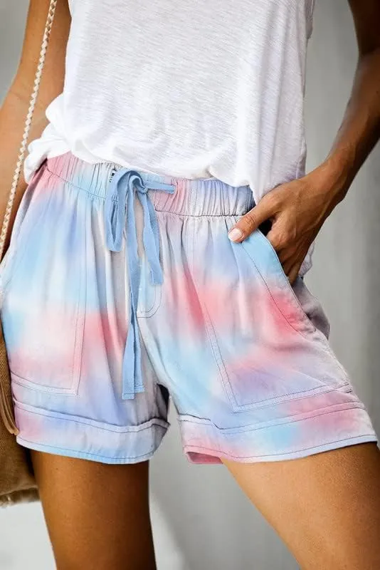 Dokotoo Womens Comfy Drawstring Casual Elastic Waist Pocketed Shorts