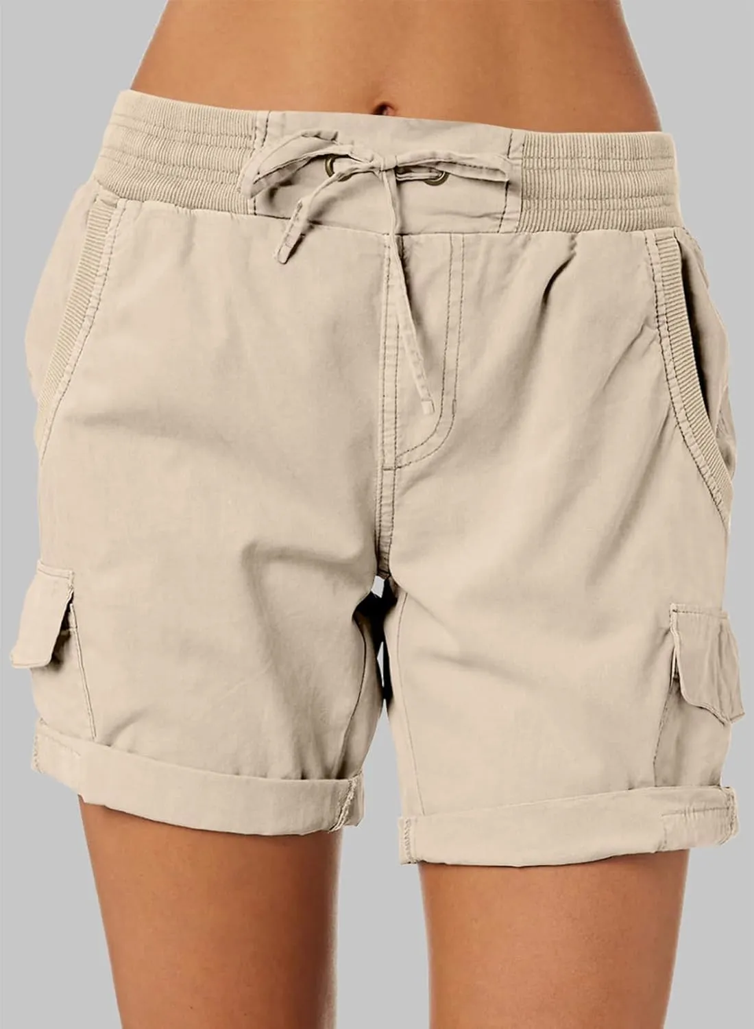 Dokotoo Womens Relaxed Fit High Waist Casual 4 Pocketed 2025 Hiking Outdoor Summer Shorts S-XL