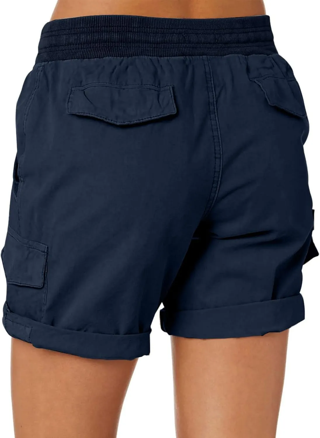Dokotoo Womens Relaxed Fit High Waist Casual 4 Pocketed 2025 Hiking Outdoor Summer Shorts S-XL