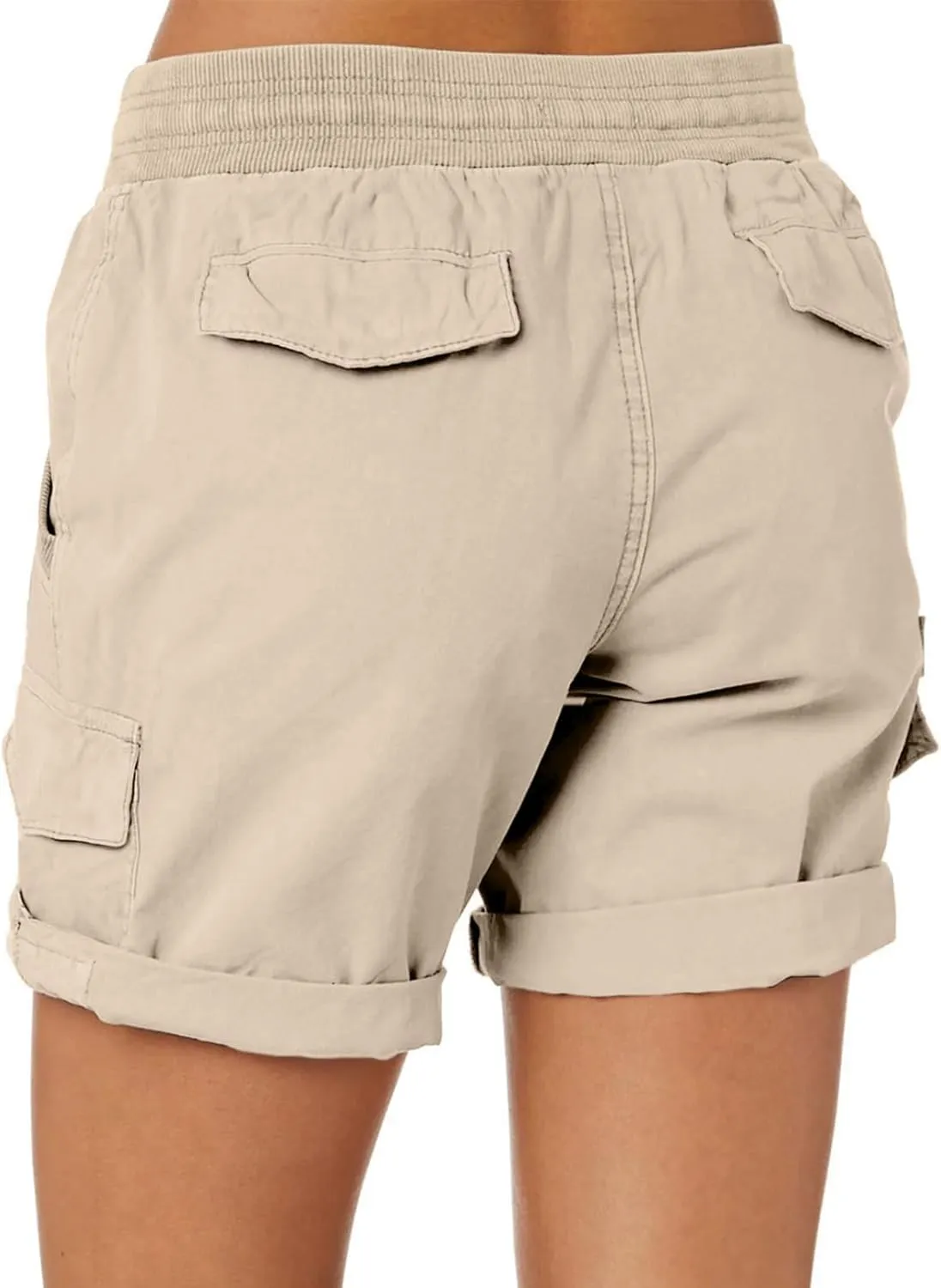 Dokotoo Womens Relaxed Fit High Waist Casual 4 Pocketed 2025 Hiking Outdoor Summer Shorts S-XL