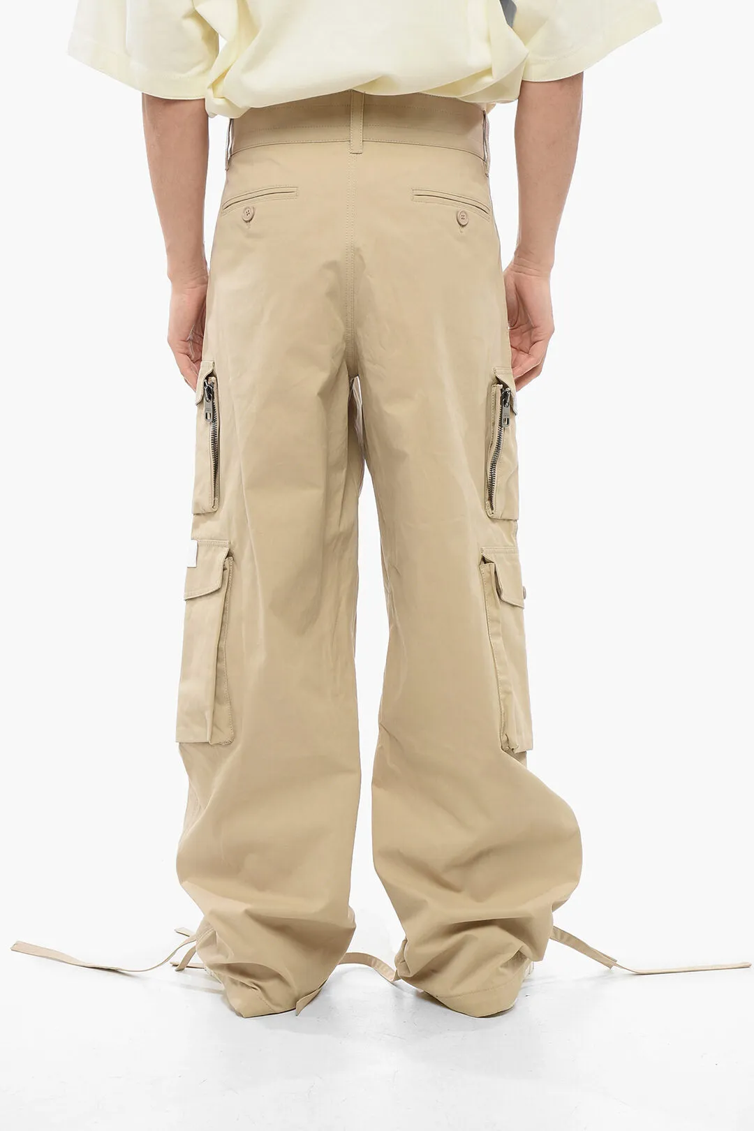 Dolce & Gabbana 2003 Cotton Cargo Pants with Drawstringed Ankle