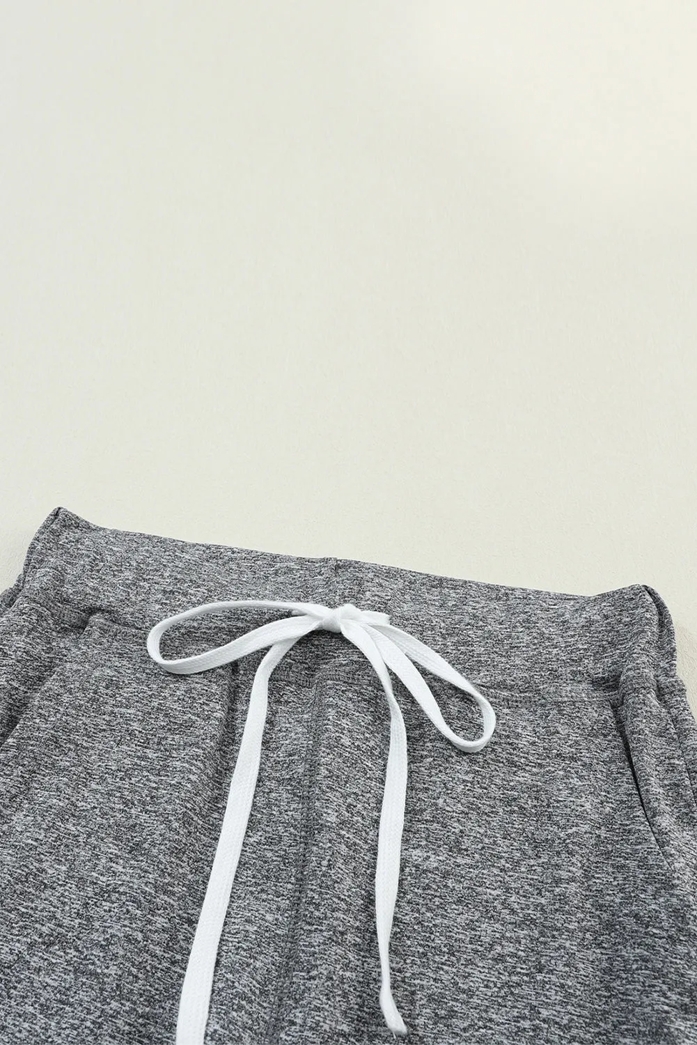 Drawstring Waist Pocketed Leggings.