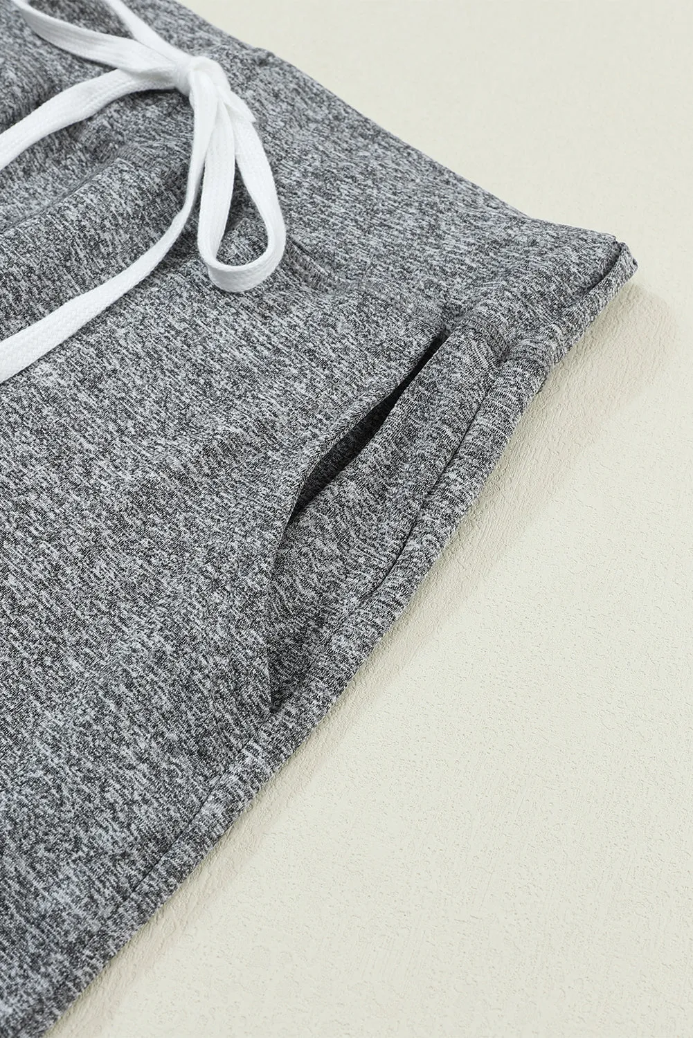 Drawstring Waist Pocketed Leggings.