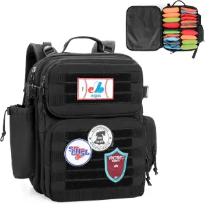 DSLEAF Cornhole Backpack, Cornhole Bag Holds 16-24 Cornhole Bags with Padded Shoulder Straps and Cushioned Lumbar for Comfort, Extra Pockets for Essentials (Patent Design)