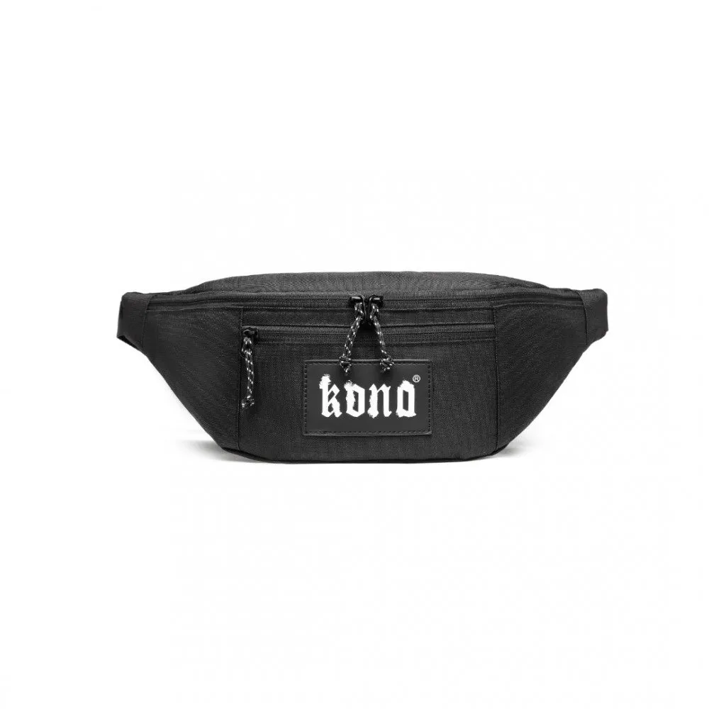 Ea2136 - Kono Lightweight Fashion Sports Bum Bag For Men And Women - Black