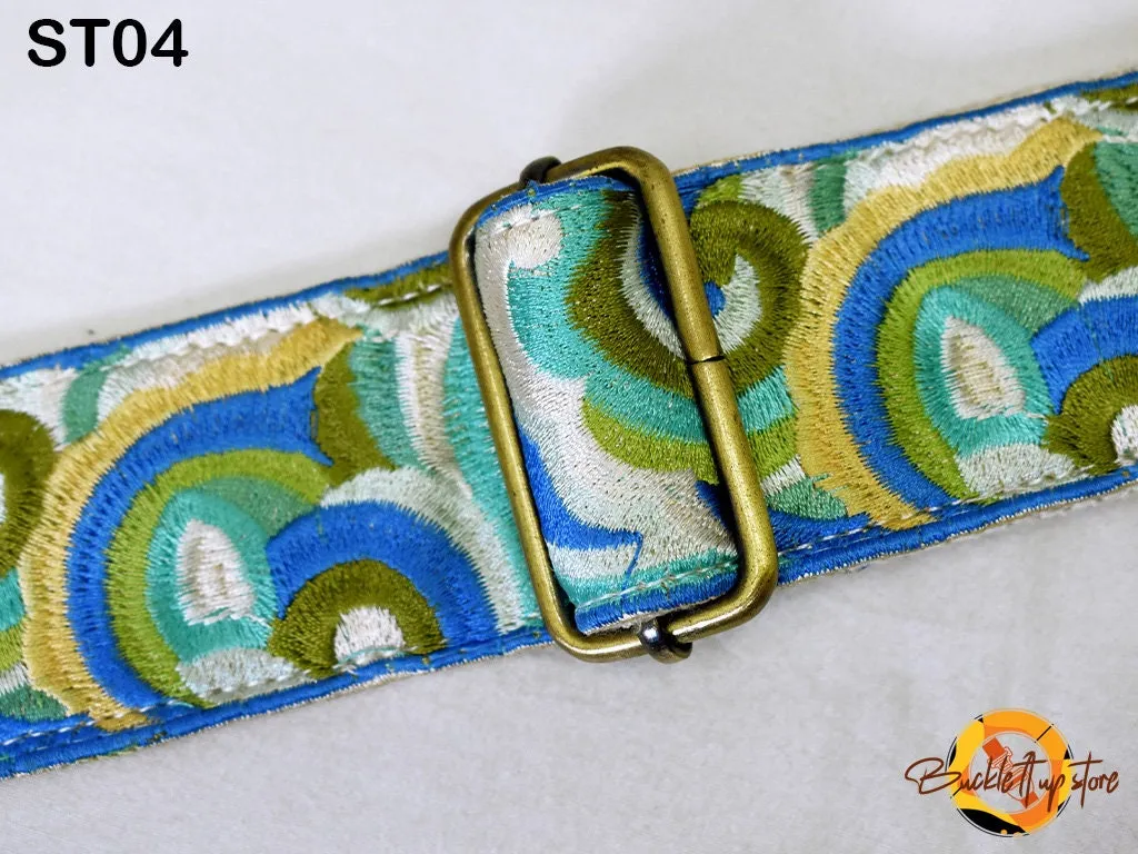 Embroidered Purse Strap Crossbody Strap for Purses Boho Bags Strap Embroidery Replacement Strap Boho Guitar Strap Handbag Strap gift for her