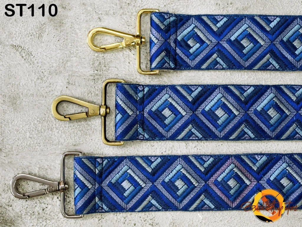 Embroidered Purse Strap Crossbody Strap for Purses Boho Bags Strap Embroidery Replacement Strap Boho Guitar Strap Handbag Strap gift for her